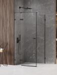 NEW TRENDY Avexa Black XR cabină de duș 100x80 cm dreptunghiular negru mat/sticlă transparentă EXK-6862 (EXK6862)