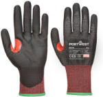Portwest A670 CS Cut F13 PU vágásbiztos kesztyű Fekete/Piros - S (PW-A670K8RS) - megatool