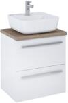 Roca Kwadro lavoar cu dulap și blat 50.6 cm alb A852450806 (A852450806)