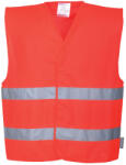 Portwest C474 Jól láthatósági mellény Piros - L/XL (PW-C474RERL-XL) - megatool