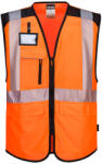 Portwest PW309 PW3 Hi-Vis Executive mellény Narancs / Fekete - 4XL (PW-PW309OBR4XL)