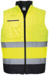 Portwest S267 Hi-Vis kéttónusú mellény Sárga / Navy - XL (PW-S267YNRXL)