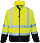 Portwest S425 Láthatósági kontraszt Softshell (3L) Sárga/Navy - 4XL (PW-S425YNR4XL) - megatool