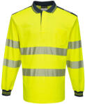 Portwest T184 PW3 Hi-Vis hosszú ujjú pólóing Sárga/Navy - 5XL (PW-T184YNR5XL) - megatool