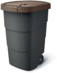 Prosperplast Wheeler 95 l szemetes kuka antracit barna fedéllel (NBWB95-7589C) - epenta