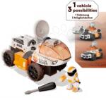 Smoby Joc de construit mașină spațială 3în1 Space Rover Discovery Set Smoby 50 de piese cu șurubelniță și figurină astronaut cu membre mobile de la 3 ani (SM360930)