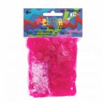 Rainbow Loom Elastice originale Rainbow Loom transparente cu 600 bucăţi roz de la 6 ani (RL7860)