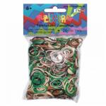 Rainbow Loom Mix elastice originale Rainbow Loom camuflaj deschis cu 600 bucăţi de la 6 ani (RL7832)