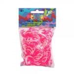 Rainbow Loom Elastice originale Rainbow Loom în două culori, 300 bucăţi roz-alb de la 6 ani (RL7820)