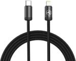 Tellur минималистичен USB-C към Lightning кабел, 27W, 1m, черен (TLL155781)
