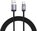 Tellur минималистичен USB към USB-C кабел, 3A, 1m, черен (TLL155771)
