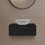 KSURO 02 szekrény 80x46.6x30 cm mosdókagyló alá akasztható fekete 50003030 (50003030)
