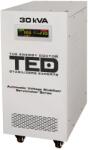 TED Electric Stabilizator tensiune monofazat cu ServoMotor 24KW si sinusoidala pura + ecran LCD cu valorile tensiunii, TED Electric TED001962 (GN086037) - wifistore