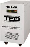 TED Electric Stabilizator tensiune monofazat cu ServoMotor 12KW si sinusoidala pura + ecran LCD cu valorile tensiunii, TED Electric TED000095 (DZ083487) - wifistore