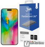 3mk Protection FLEXIBLE GLASS LITE előlap védő rugalmas edzett üveg - 1db, ultravékony, 0.16mm, 6H, 2.5D, A kijelző sík részét védi - APPLE iPhone 16 Plus