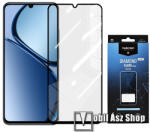 MyScreen DIAMOND GLASS LITE EDGE előlap védő karcálló edzett üveg - FEKETE - 9H, 0.33 mm, A teljes felületén tapad, a teljes kijelzőt védi - Realme C61 / Realme C63 / Narzo N63 4G