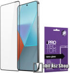 XPRO Xiaomi Redmi Note 13 5G, 4G, 13 Pro 5G, Poco X6 5G, M6 Pro 4G, Xpro Flexible 9H Nano Glass rugalmas edzett üveg, 1db, 0.15 mm vékony, A teljes kijelzőt védi, Fekete