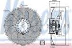 NISSENS Ventilator, radiator CITROEN XSARA Cupe (N0) (1998 - 2005) NISSENS 85705
