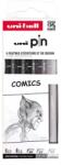 uni PIN 5 darabos rajzmarker készlet Comics