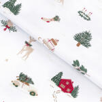 Goldea karácsonyi szövet - extra - erős 100% - os pamut - tradicionális karácsonyi 160 cm