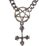 FALON Colier PENTAGRAM, CROSS - PSY445