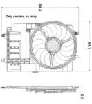NRF Ventilator, radiator MINI MINI Cabriolet (R52) (2004 - 2007) NRF 47301