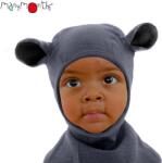ManyMonths Cagulă ManyMonths Teddy lână merinos -Elephant Grey