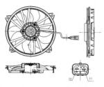 NRF Ventilator, radiator CITROEN DS4 (2011 - 2015) NRF 47665