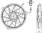 NRF Ventilator, radiator PEUGEOT 206 CC (2D) (2000 - 2016) NRF 47323