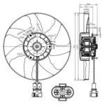 NRF Ventilator, radiator VW TRANSPORTER IV caroserie (70XA) (1990 - 2003) NRF 47428