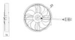 NRF Ventilator, radiator VW LUPO (6X1, 6E1) (1998 - 2005) NRF 47409