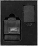 Zippo Set cadou brichetă Zippo Black Crackle 236 + husă nailon cu velcro neagră 49402 (49402) Bricheta