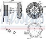 NISSENS 86087 Cupla, ventilator radiator