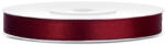 PartyDeco Dekor szaténszalag, bordó, 6 mm/25 m TS6-082
