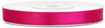 PartyDeco Dekor szaténszalag, sötét pink, 6 mm/25 m TS6-006