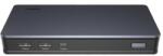 UGREEN CM615 UGREEN Revodok Pro USB HUB adapter, 2 x USB-A + USB Type-C + 2 x HDMI, 2x Display Port + SD/TF + RJ45 aljzat, fekete (CM615)