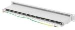 Lanberg Patch panel 24 port 1U 19" CAT. 7 FTP, szürke (PPS7-1024-S) (PPS7-1024-S)