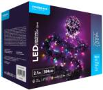 Modee Karácsonyi LED Füzér - Plastic, Adapteres, C2018, 384LED/2, 1m, Többszínű
