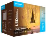 Modee Karácsonyi LED Dekoráció Fényfüggöny - Adapteres, C3006, 300LED/3m/3m, Meleg