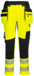 Portwest DX454 DX4 Hi-Vis nadrág lezippzározható lengőzsebbel Sárga/Fekete - 34 (PW-DX454YBR34) - megatool