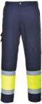Portwest E049 Jól láthatósági kéttónusú nadrág Sárga/Navy - 3XL (PW-E049YNRXXXL) - megatool