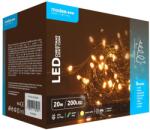 Modee Karácsonyi LED Füzér - Plastic, Adapteres, 200LED/20m/10cm, Meleg