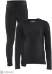 Craft CORE Warm Baselayer gyerek szett, fekete (158)