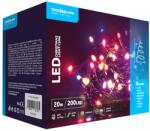 Modee Karácsonyi LED Füzér - Plastic, Adapteres, 200LED/20m/10cm, Többszínű