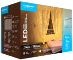 Modee Karácsonyi LED Dekoráció Fényfüggöny - Adapteres, C3002, 192LED/3m/2m, Meleg