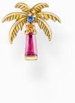 Thomas Sabo H2285-488-7 Gold-plated single stud earrings palm w. coloured stones , Femei
