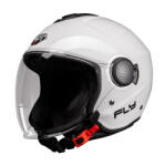 Pilot Fly SV Alb Cască Moto Jet ECE 22.06 1300gr cu Sunvisor PIL000KRA127 (PIL000KRA127)