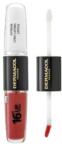 Dermacol 16H Lip Colour Extreme Long-Lasting Lipstick ruj si luciu de buze cu persistenta indelungata 2 in 1 No. 35 8 ml
