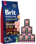 Brit Premium By Nature Senior Large Extra Large L+XL 15 kg + nedves eledel pulykával 6x400 g