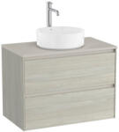 Roca Ona 2 fiókos mosdószekrény 79, 4x45, 7x58, 3 cm, világos tölgy A851728512 (A851728512)